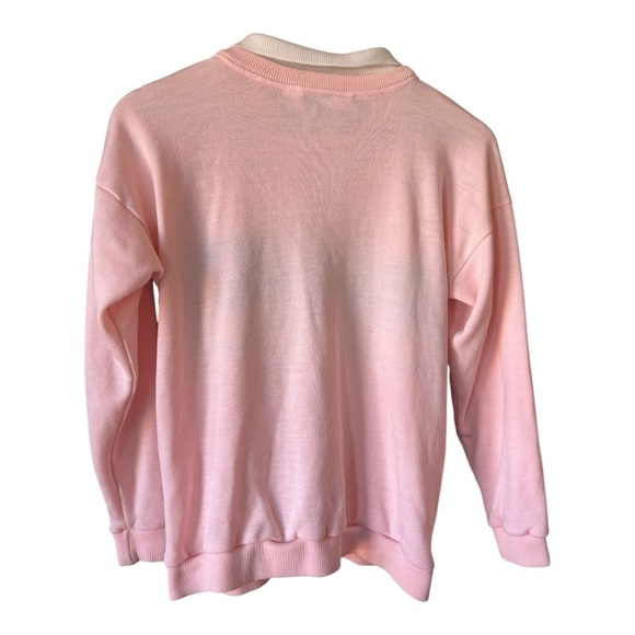 Eileen Vintage Double Collar Pastel Sweater Size M Hearts - Picture 3 of 6